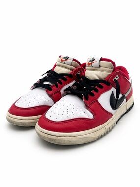 Nike Low-Top Sneakers in Red, Black, White